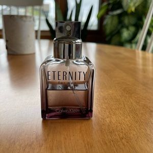 Mens CK night cologne 50ml left with body spray Eternity full